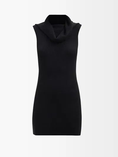 Rick Owens o1y0126 Sleeveless Sweater in Black Size M / US 6-8 / IT 42-44 - 1 Thumbnail