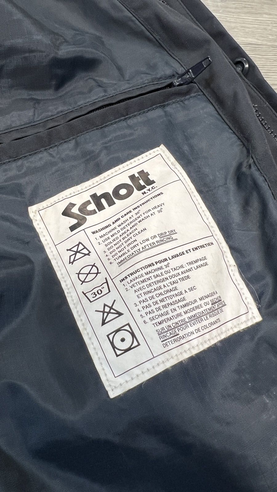 Schott Vintage Schott NYC Blue Lightweight Full Zip Jacket Size XXL Size US XXL / EU 58 / 5 - 16 Thumbnail