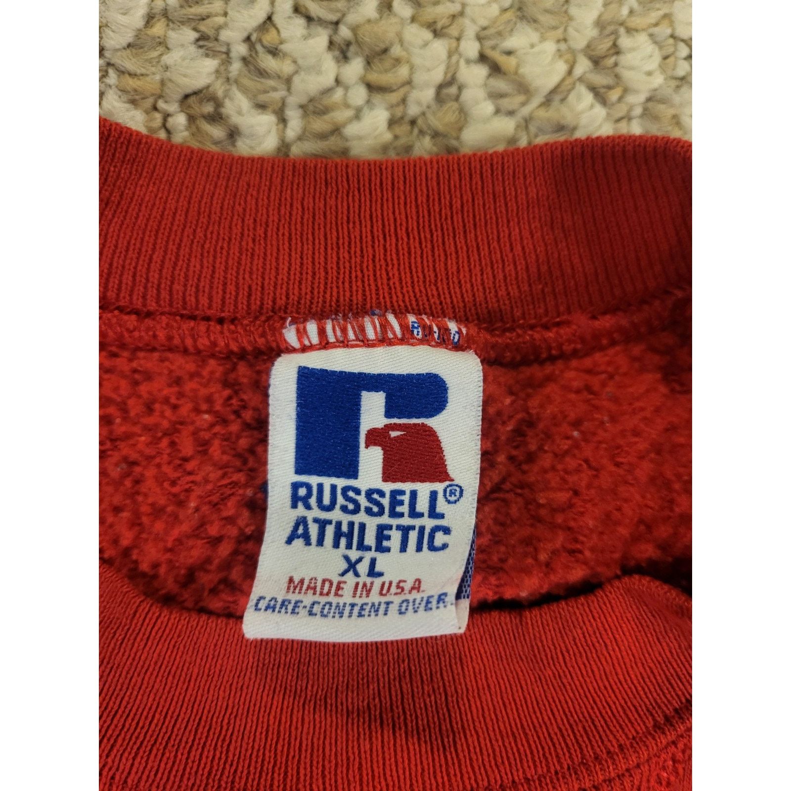 Russell Athletic Russell Athletics Red Crew Neck Sweatshirt Kids Size XL Size US XL / EU 56 / 4 - 3 Thumbnail