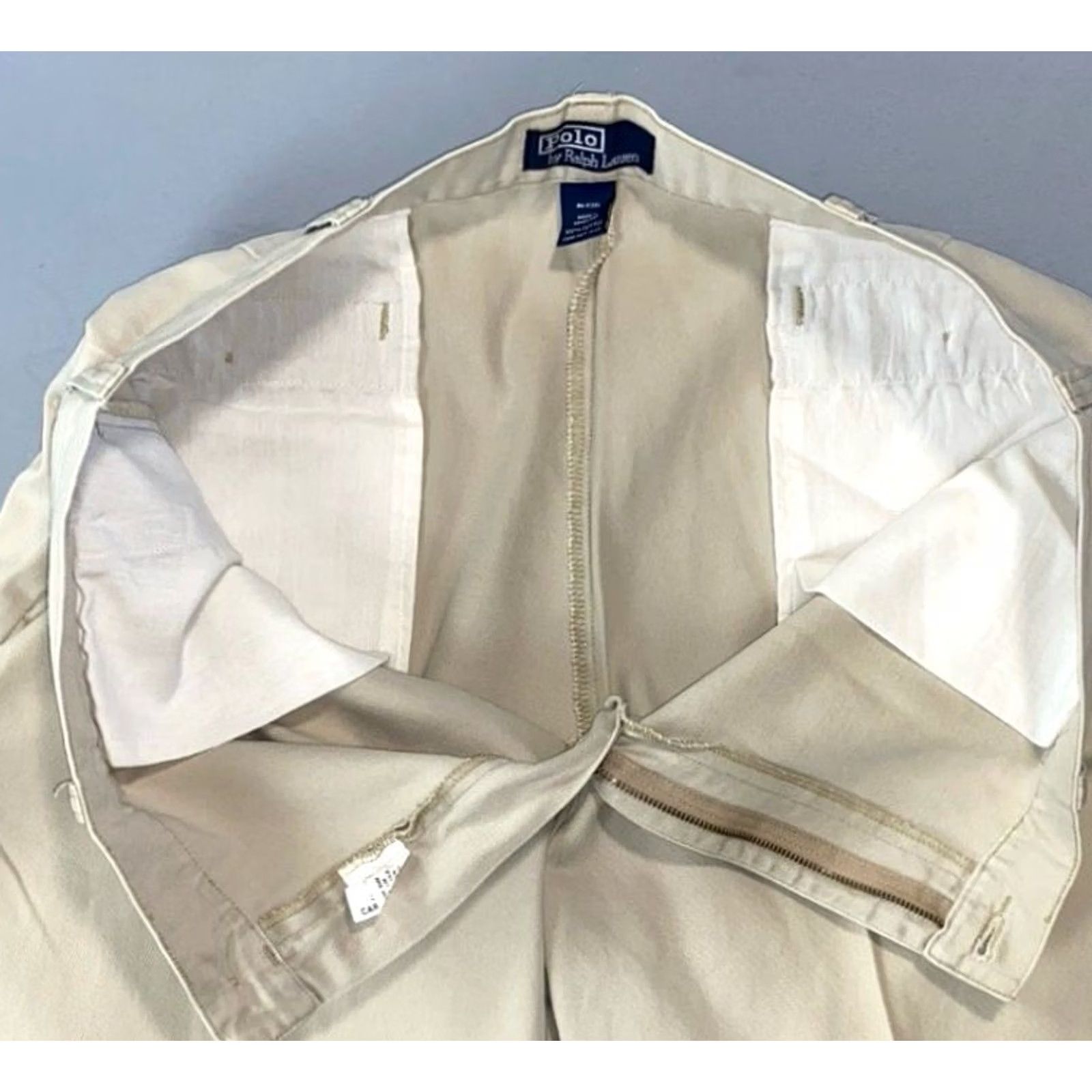 Polo Ralph Lauren VINTAGE Polo Ralph Lauren Pants Mens 38X29 Beige Chino Flat Front Philip Read Size US M / EU 48-50 / 2 - 7 Thumbnail