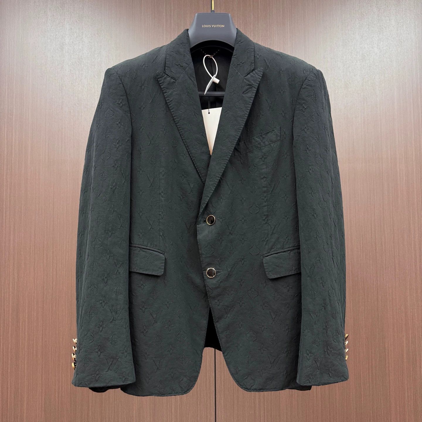 Louis Vuitton LV Embossed Monogram All Over Blazer 52 Size 52R - 1 Thumbnail