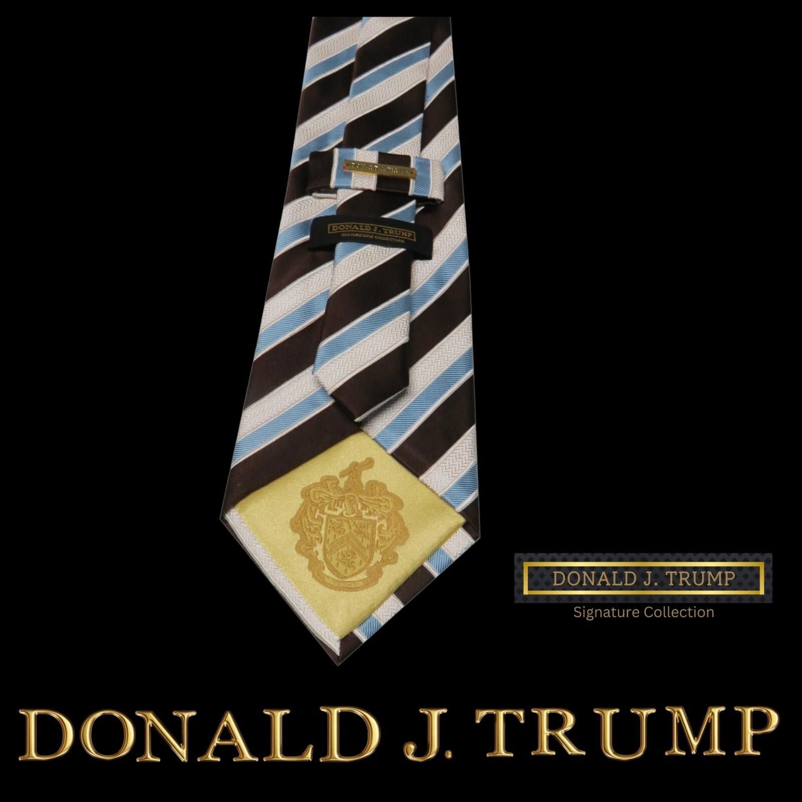 Designer Donald J. Trump Signature Collection Necktie Striped NEW Size ONE SIZE - 2 Thumbnail