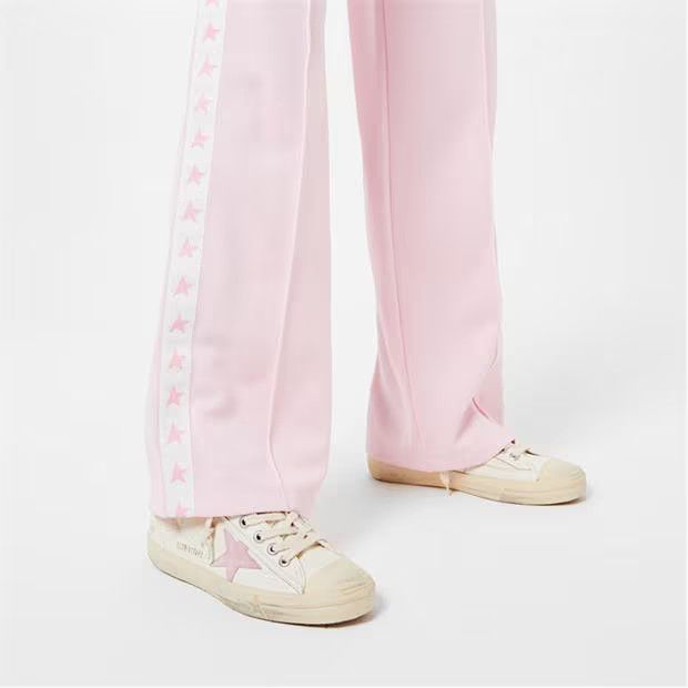 Golden Goose o1g2r1mq1024 Tracksuit Bottoms in Pink & White Size 29" - 6 Thumbnail