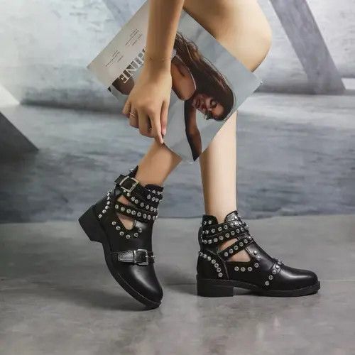 Japanese Brand Kimaya x Jyoge Stylish Women Boots Studded Size US 6.5 / EU 39-40 - 1 Thumbnail