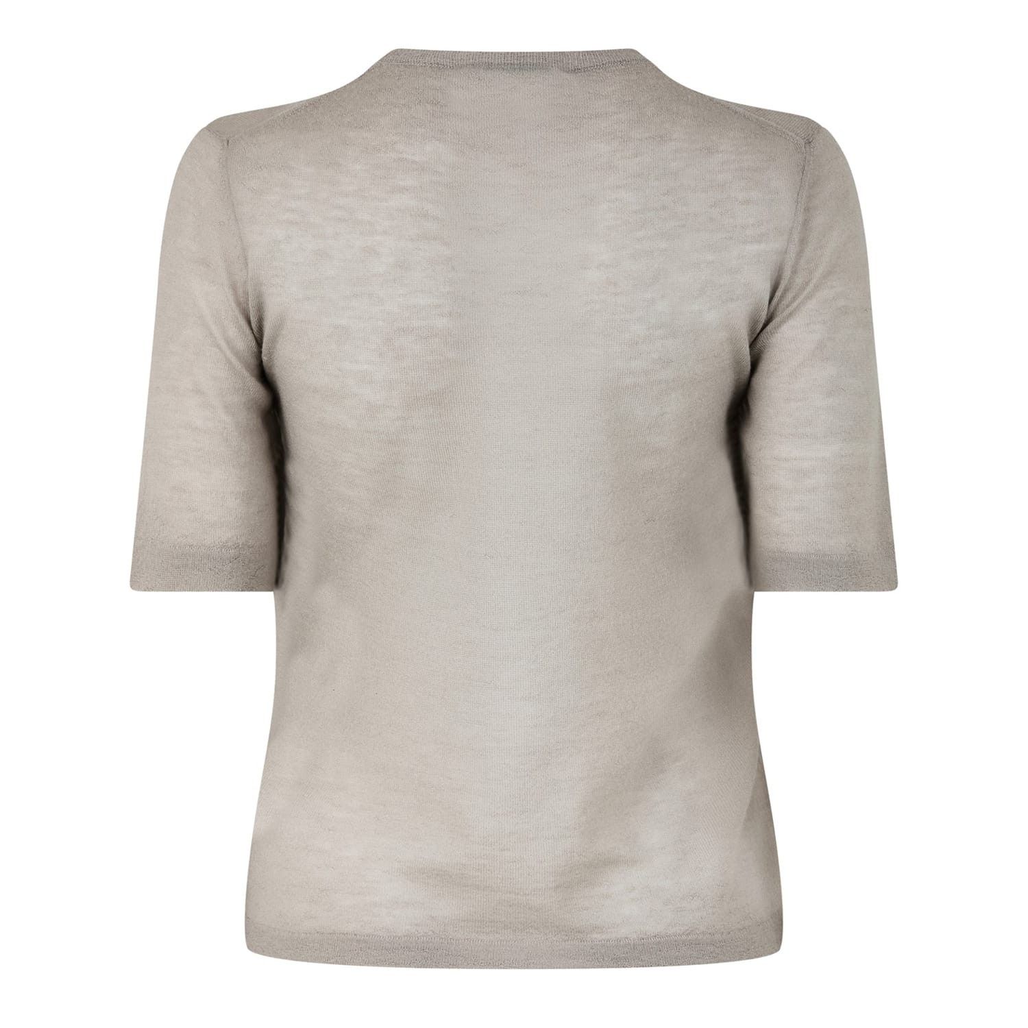 Bottega Veneta Bottega Veneta Regular Fit Crew Neck T-Shirt in Neutral Size XS / US 0-2 / IT 36-38 - 2 Thumbnail