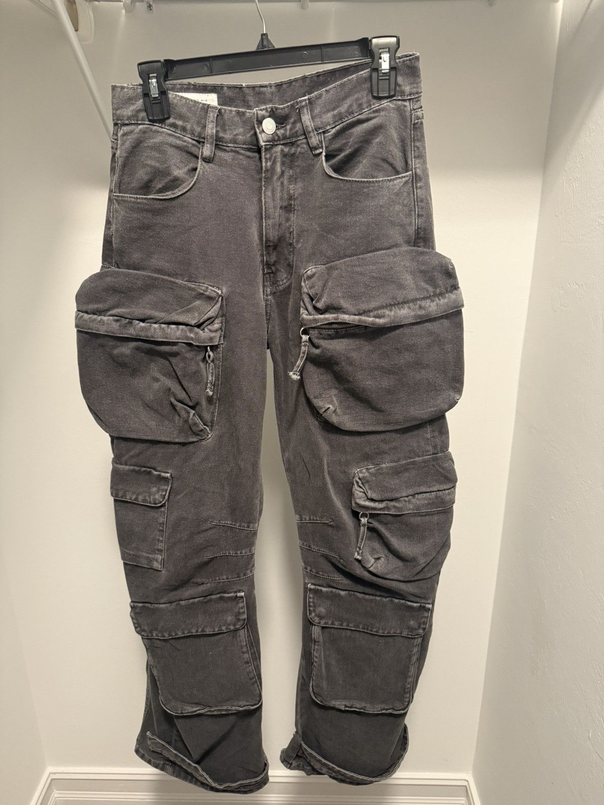 Zara Zara Utility Denim Cargo Pants Size US 29 - 1 Thumbnail