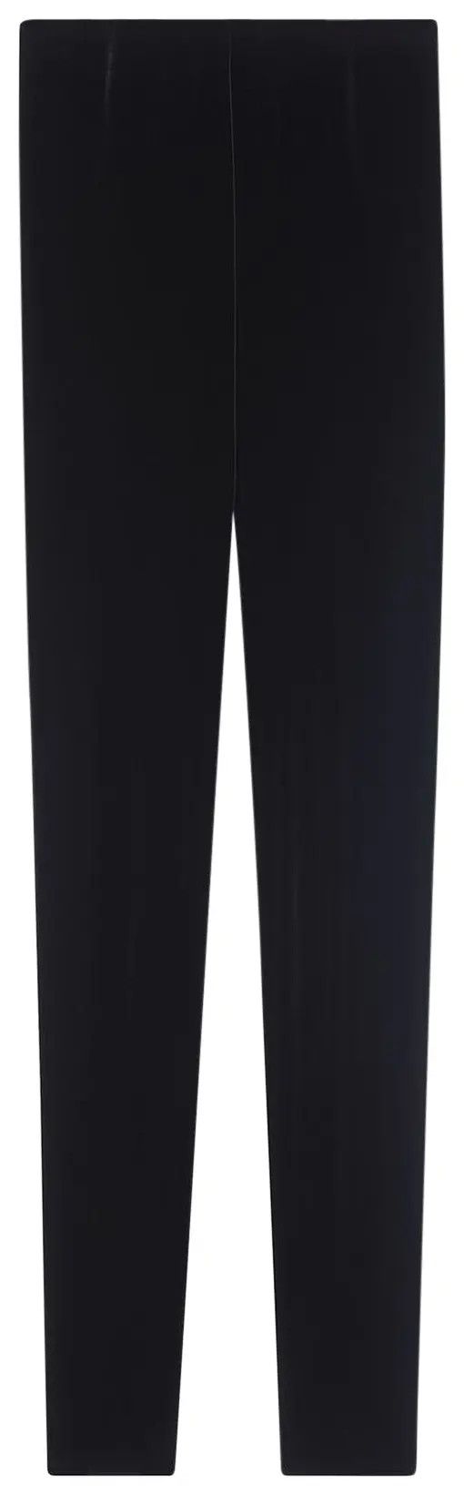 Saint Laurent Paris o1b1hav111224 Velvet Leggings in Black Size 25" / US 0 / IT 36 - 2 Thumbnail