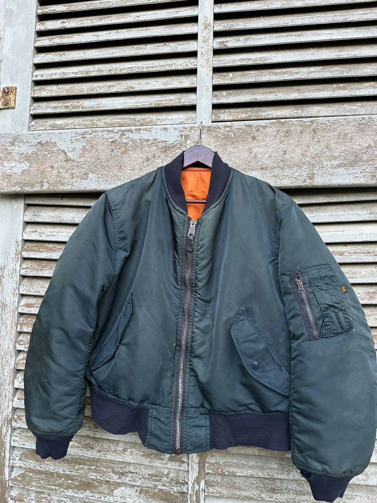 Alpha Industries Vintage MA1 ALPHA INDUSTRIES Man Intermediate BOMBER JACKET Size US L / EU 52-54 / 3 - 6 Thumbnail