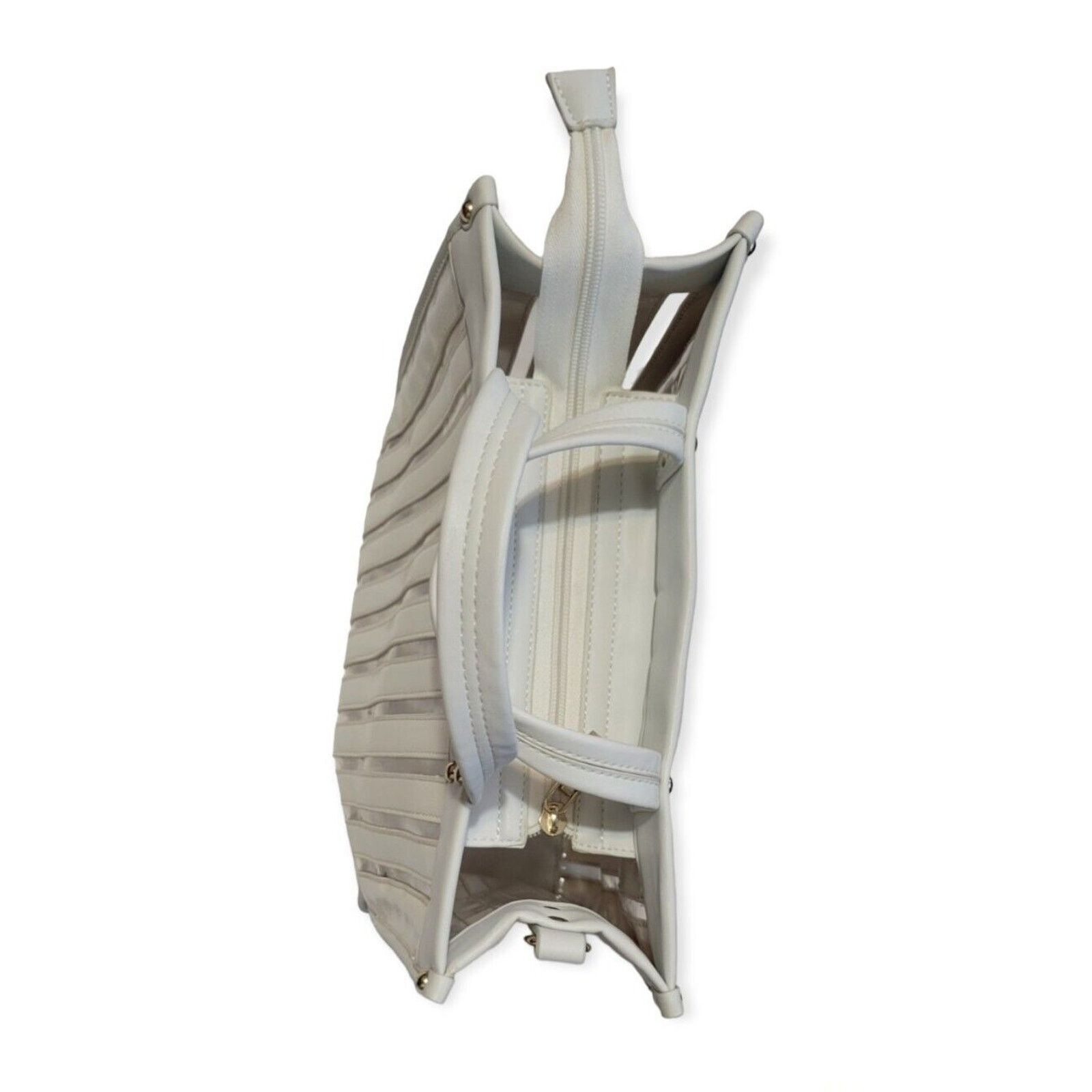 Other Multi Stripes Enamel Leather Vinyl/Tote Bag/ /white/Stripe Size ONE SIZE - 2 Thumbnail
