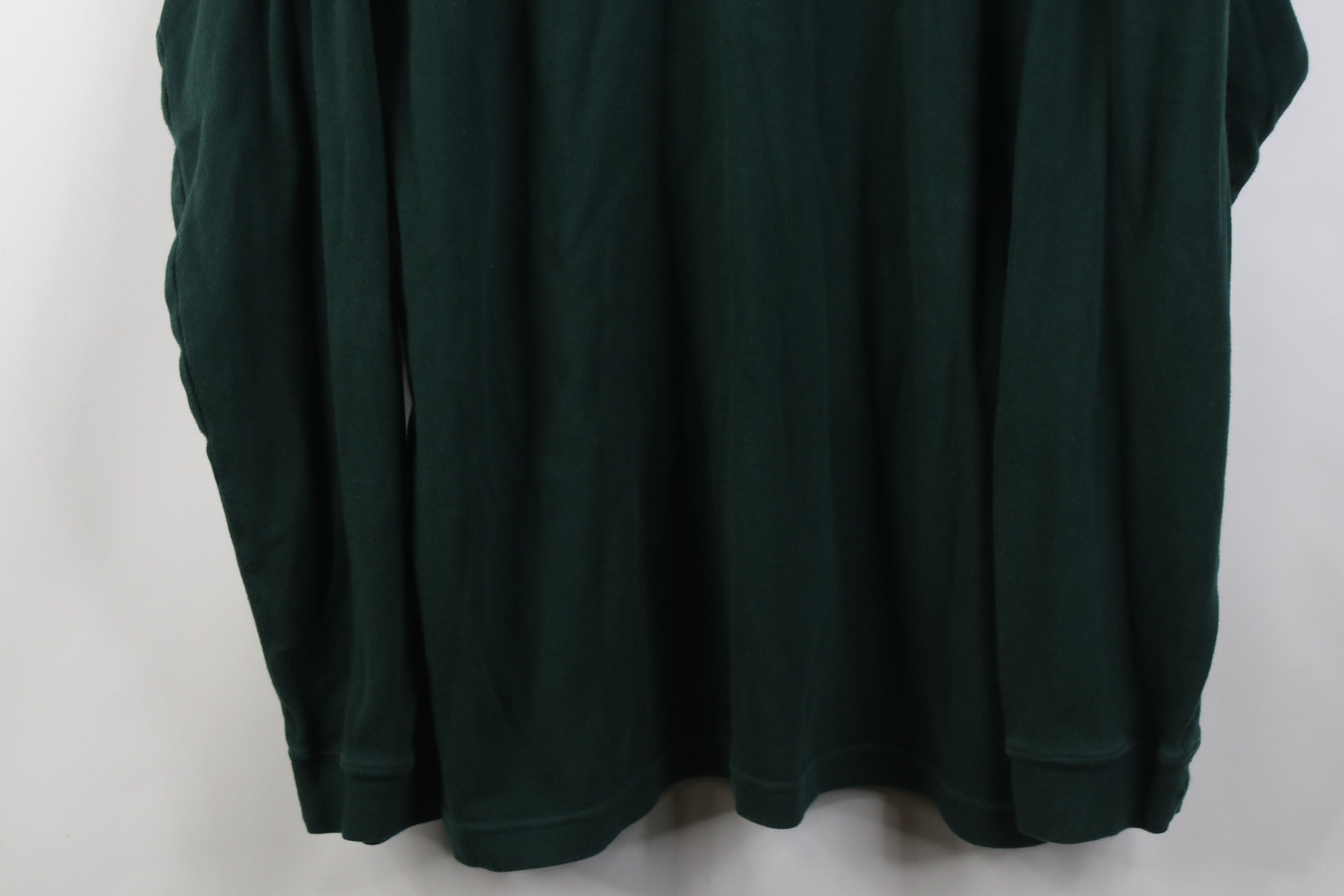 Vintage Vintage 90s Streetwear Cotton Turtleneck T-Shirt Green Size US XL / EU 56 / 4 - 3 Thumbnail