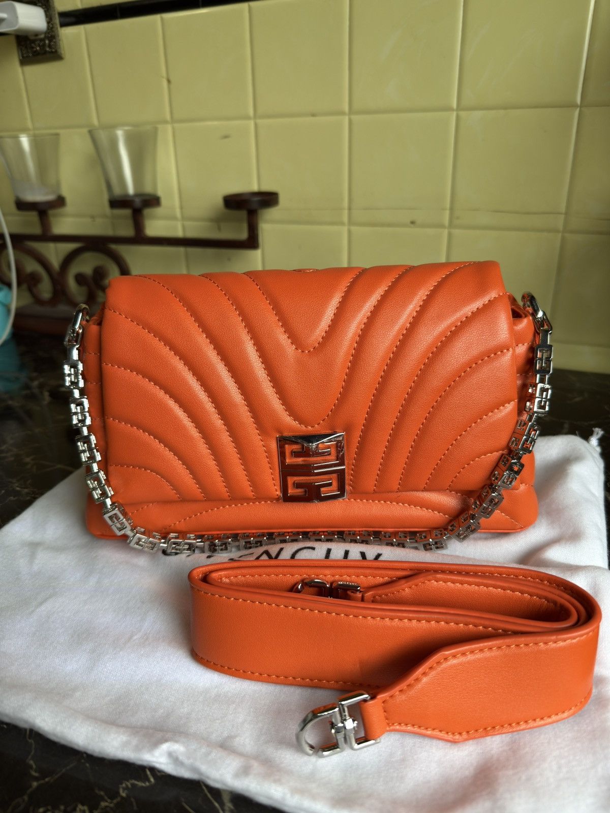 Crossbody Bag in Orange, Women's
