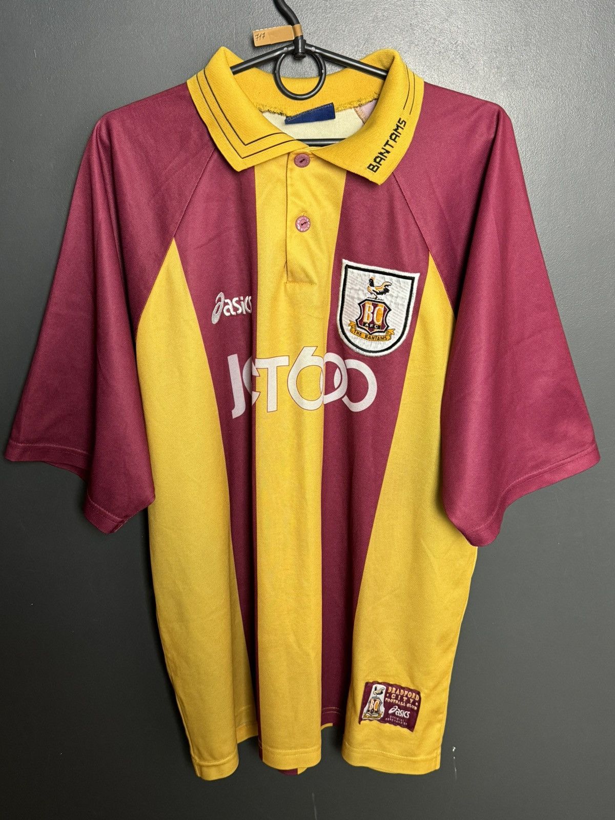 Asics Bradford City 99/01 Home Football Jersey Size US L / EU 52-54 / 3 - 1 Thumbnail