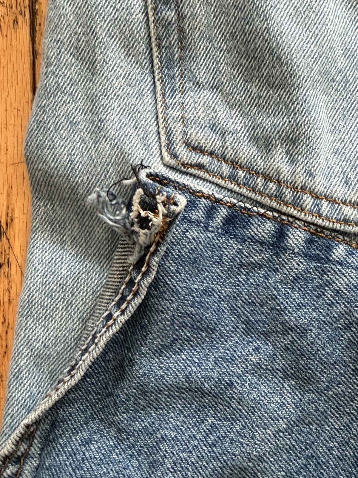 Mexican Threads Pocket Design Jeans Size US 32 / EU 48 - 4 Thumbnail