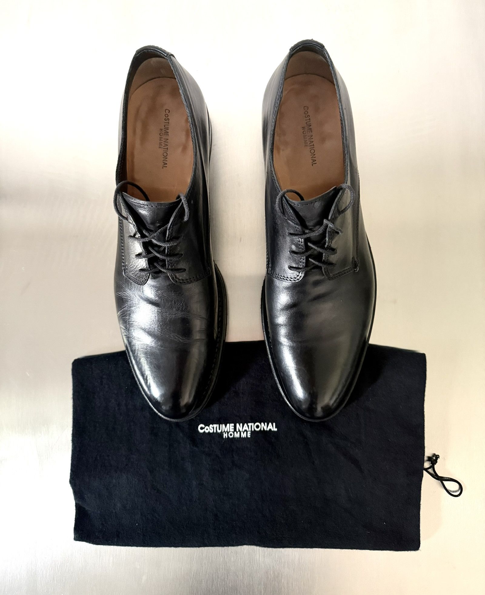 Costume National Costume National Homme Black Leather Derby EU44 Size US 11 / EU 44 - 8 Thumbnail