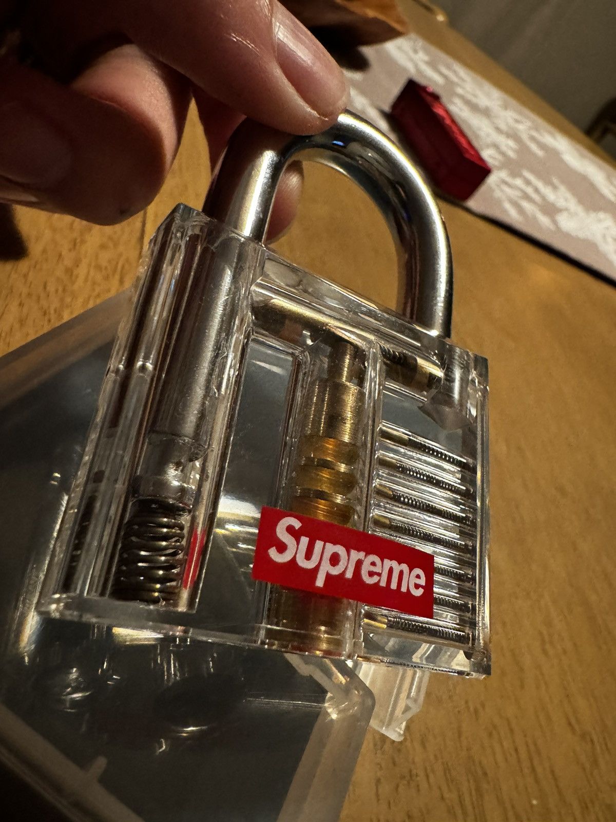 Supreme Supreme Acrylic Lock (Clear) Size ONE SIZE - 1 Thumbnail