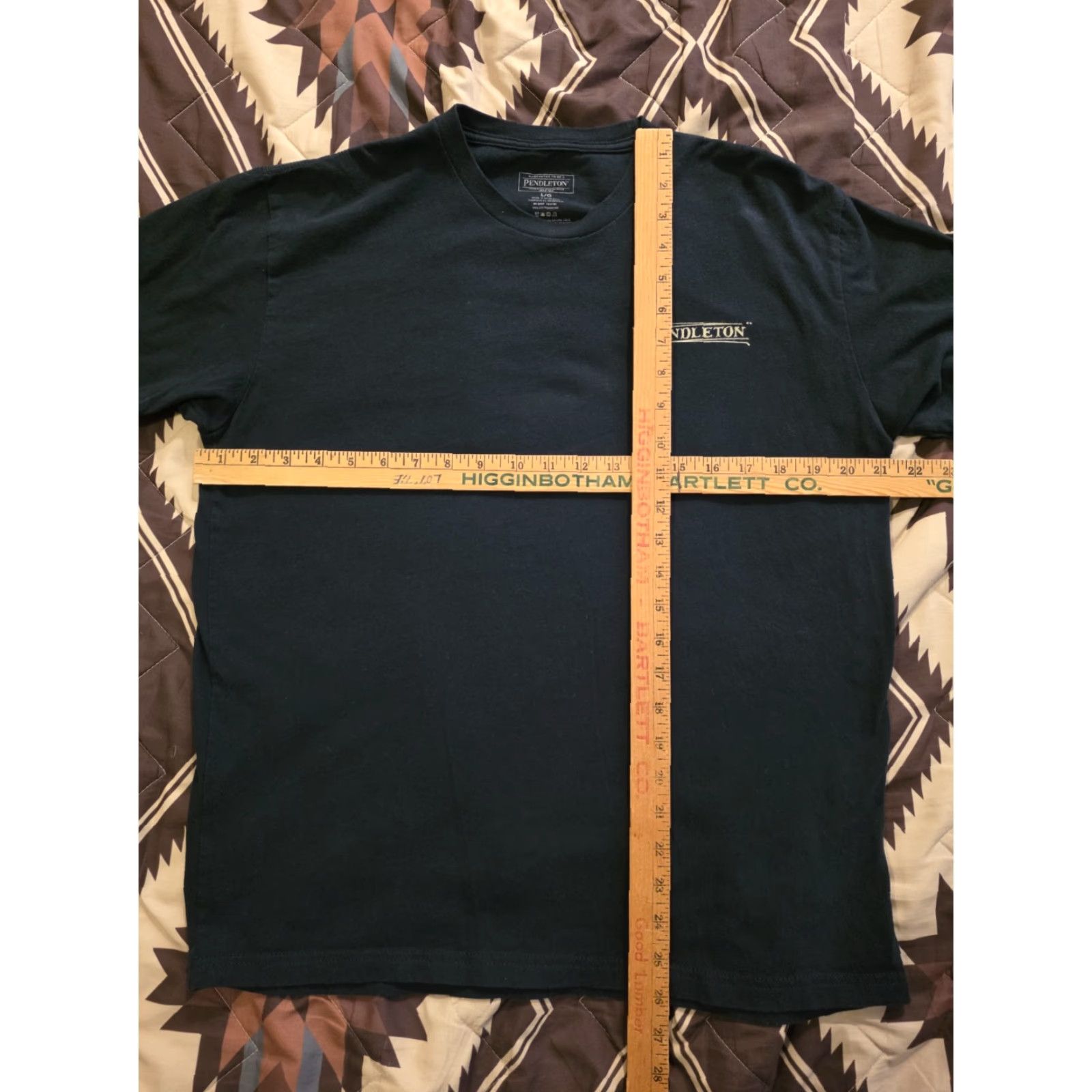 Pendleton Pendleton T-Shirt Navy Blue Adult Large Double-Sided Graphic Print Crew Neck Cotton Unisex Shirts All Seasons Outdoor Classic Size US L / EU 52-54 / 3 - 6 Thumbnail