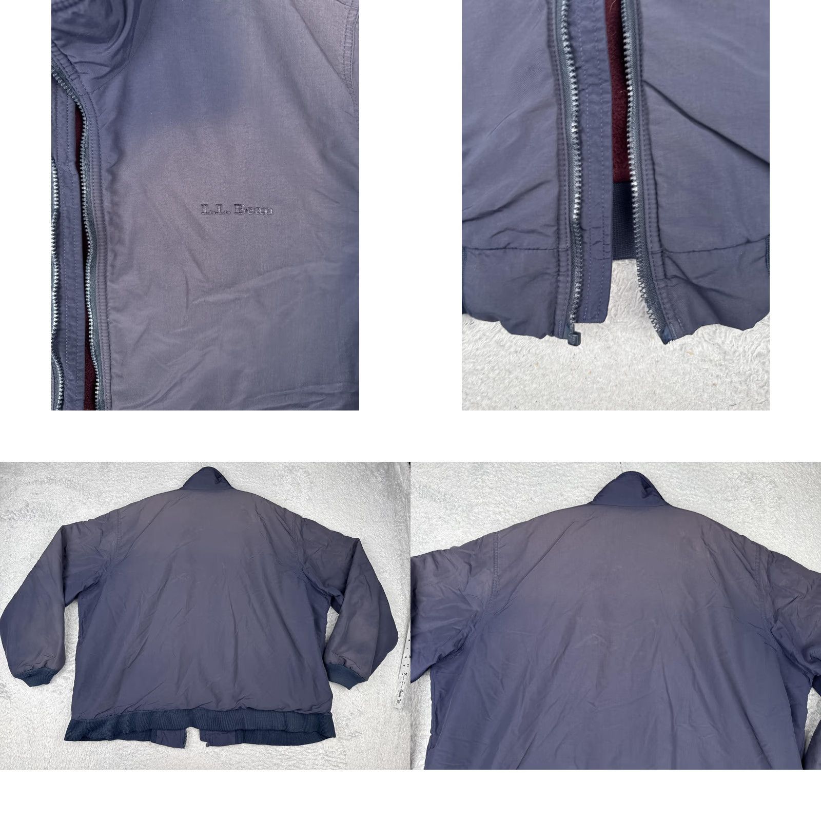Vintage VINTAGE L.L.Bean Jacket Mens 2XL Navy Full Zip Bomber Pocket Inner Pocket Lining Polyester HX18 Comfort Outdoor Size US XXL / EU 58 / 5 - 8 Thumbnail