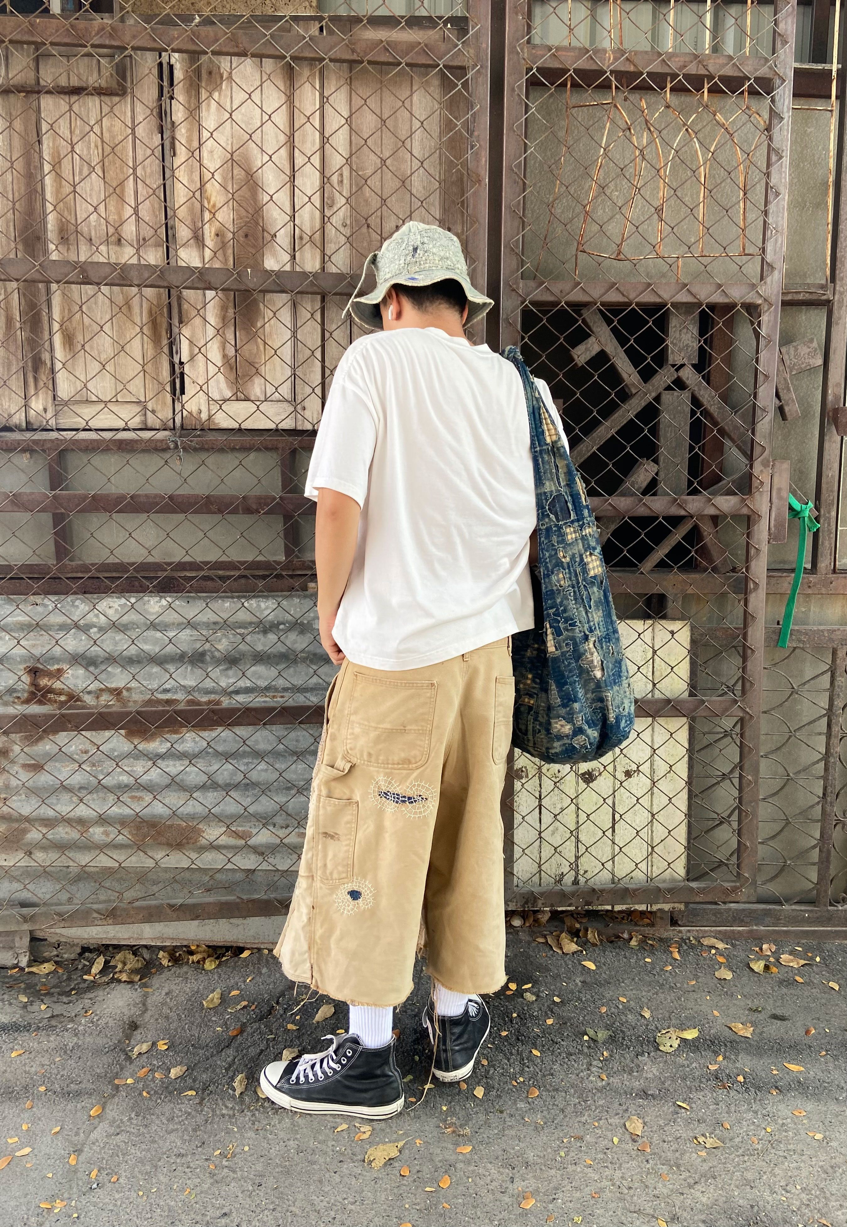 Japanese Brand Boro Patchwork Carhartt Carpenter Size US 33 - 13 Thumbnail
