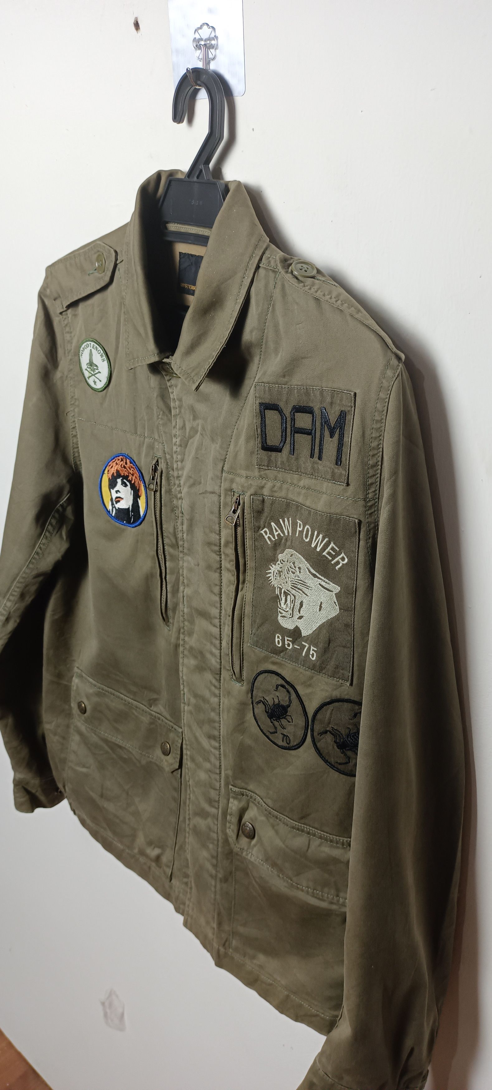 Hysteric Glamour 💥HYSTERIC GLAMOUR Destroy All Monster Military Jacket Size US M / EU 48-50 / 2 - 4 Thumbnail