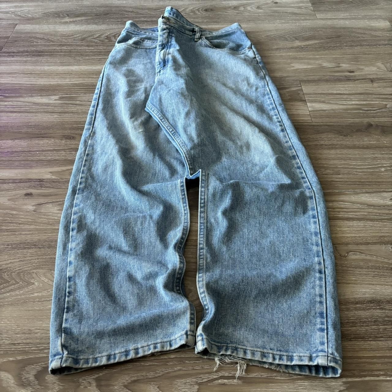 Vintage Crazy Vintage Y2K/2000s Baggy Light Wash Skater Denim Jeans! 40x30 Size US 40 / EU 56 - 3 Thumbnail