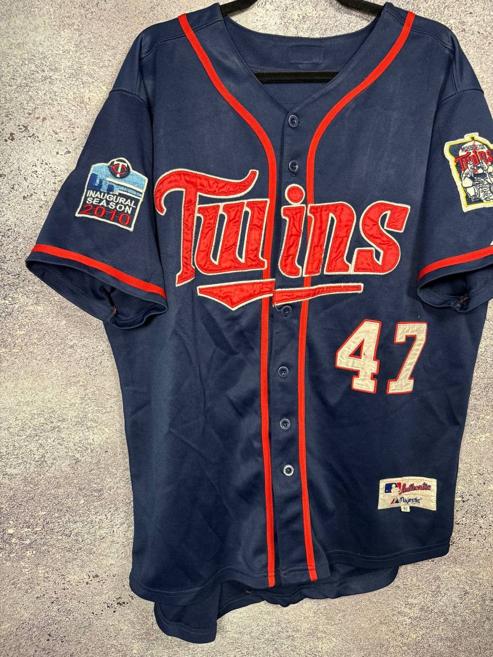 Majestic MLB Minnesota Twins 2010 LiRIANO #47 MAJESTIC Jersey Size US L / EU 52-54 / 3 - 4 Thumbnail