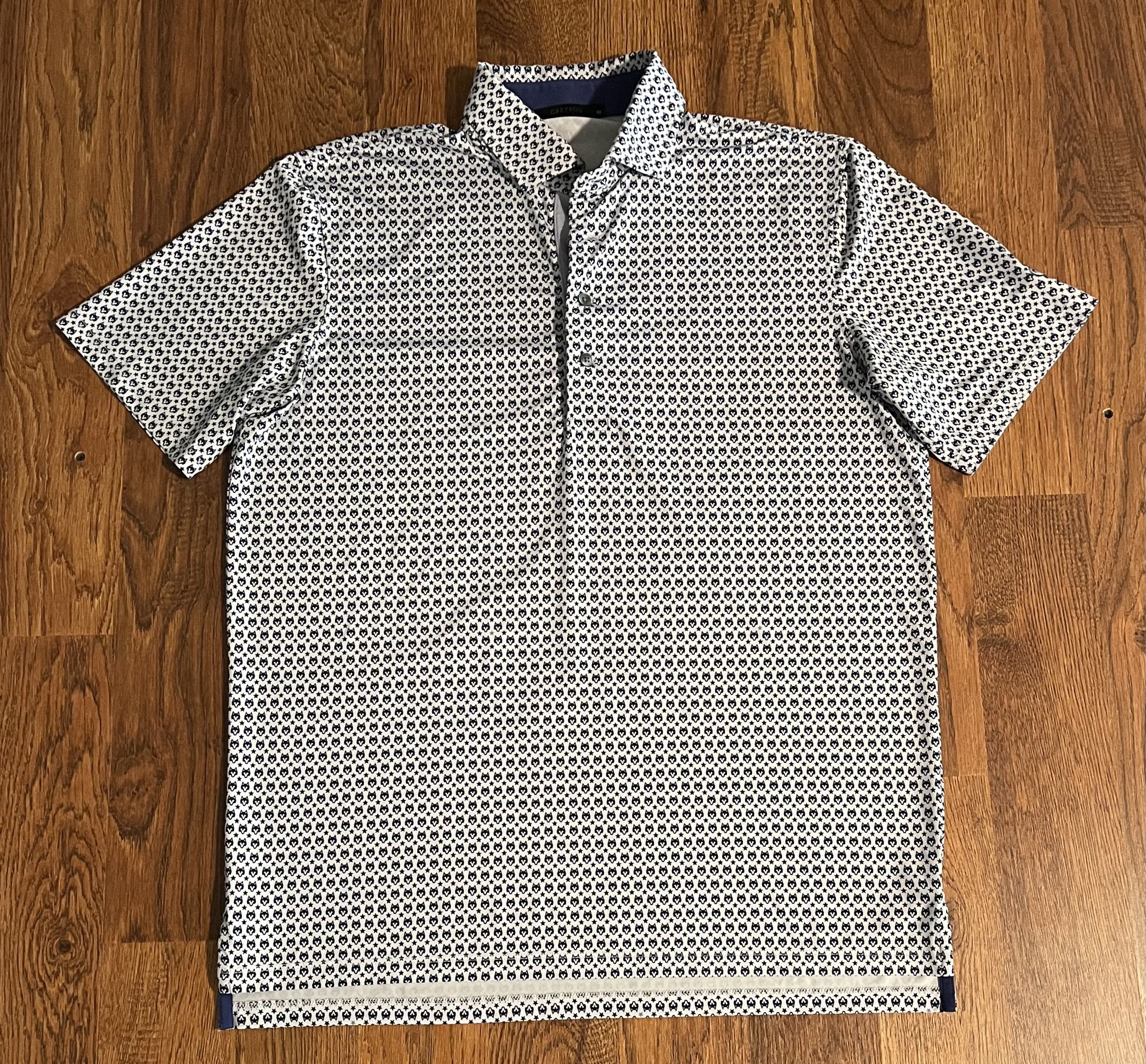 Other Greyson Wolf Star Print Golf Polo Shirt Short Sleeve Size US M / EU 48-50 / 2 - 1 Thumbnail