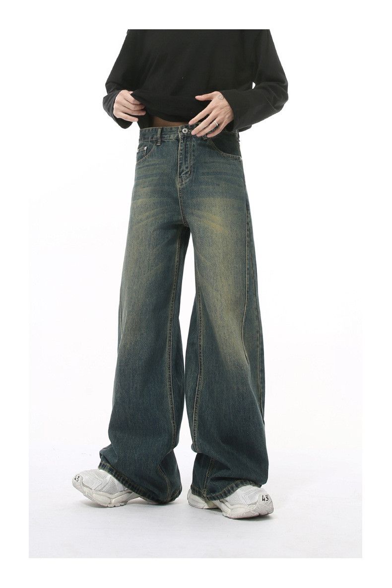 Japanese Brand × Jean American retro fashion distressed high street washed jeans Size US 32 / EU 48 - 3 Thumbnail