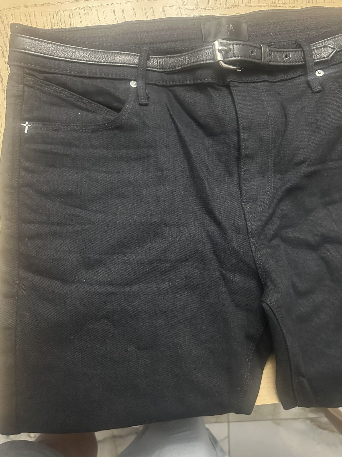 Rta RTA's Bryant Black jeans size 34/34 made with Japanesedenim Size US 34 / EU 50 - 3 Thumbnail