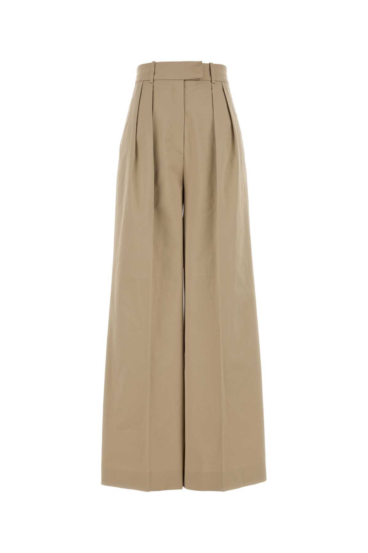 Anine Bing Beige Stretch Cotton Wide-Leg Lout Pant Size 25" / US 0 / IT 36 - 1 Thumbnail