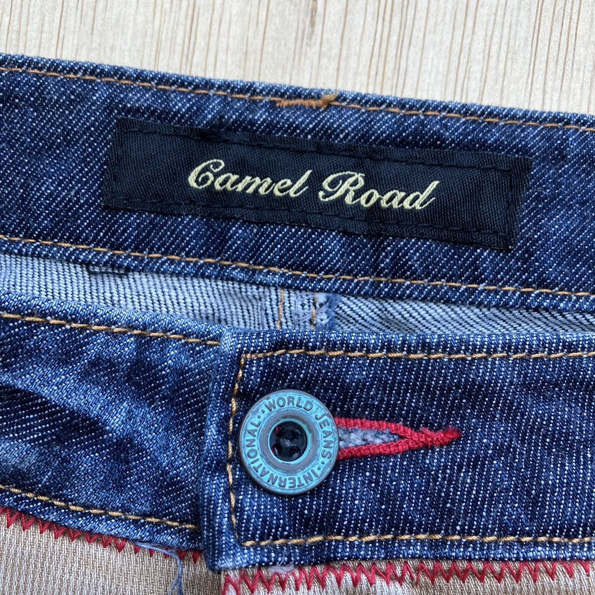Japanese Brand CAMEL ROAD CARGO FLARE MIX DENIM Size US 33 - 3 Thumbnail