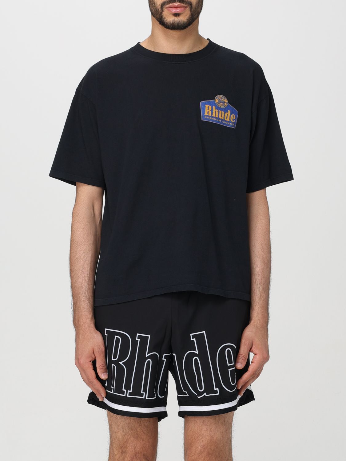 image of Rhude T-Shirt Men Black (Size Large)