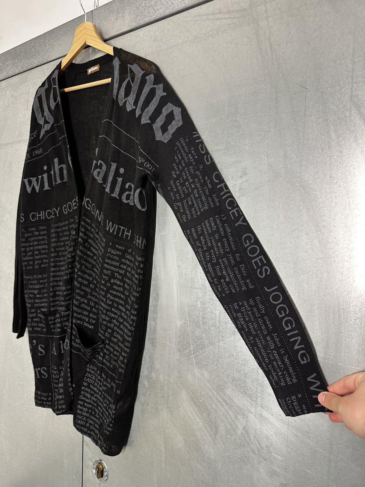 John Galliano Vintage 00s John Galliano Gazette Cardigan Size L / US 10 / IT 46 - 7 Thumbnail