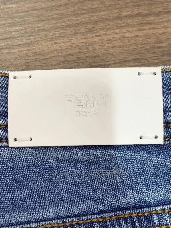 Fendi Fendi Blue Denim Casual Pants for Women . Size 41" - 5 Thumbnail
