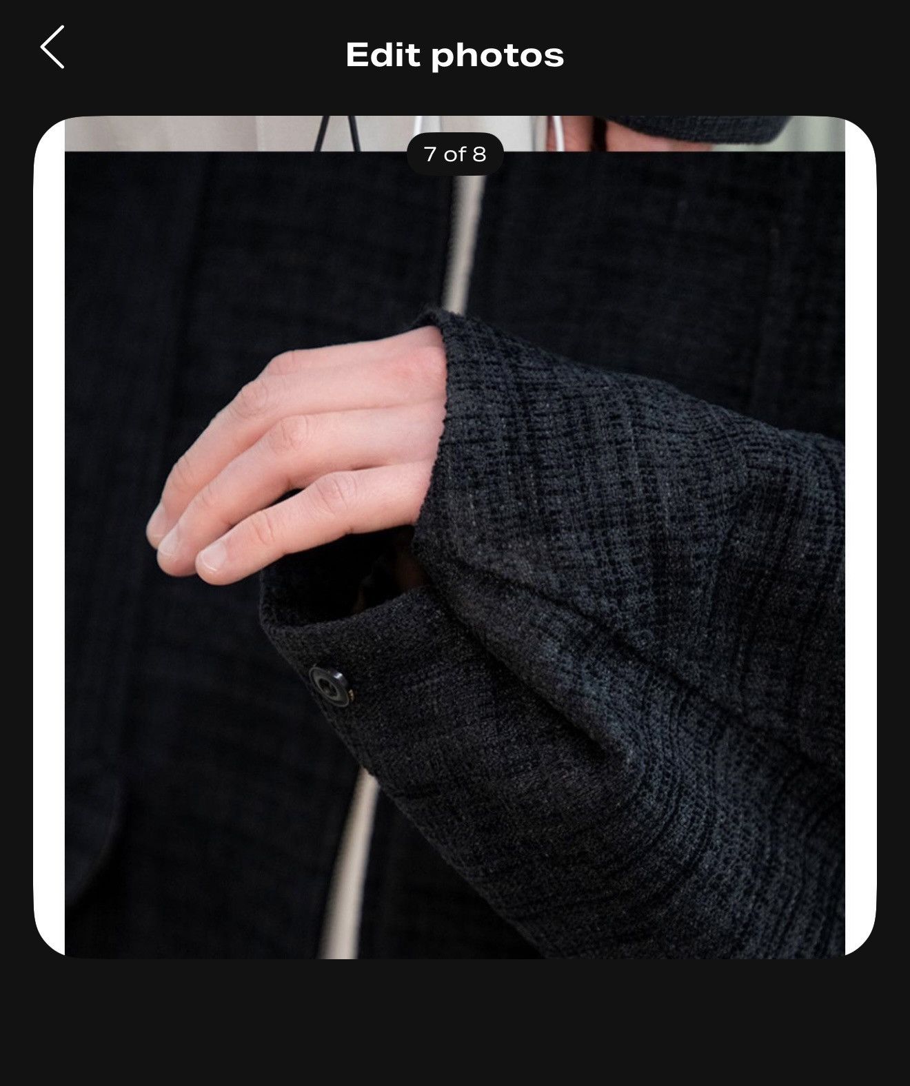 Acne Studios Begin202 cut off tweed jacket - size 1 Size US M / EU 48-50 / 2 - 6 Thumbnail