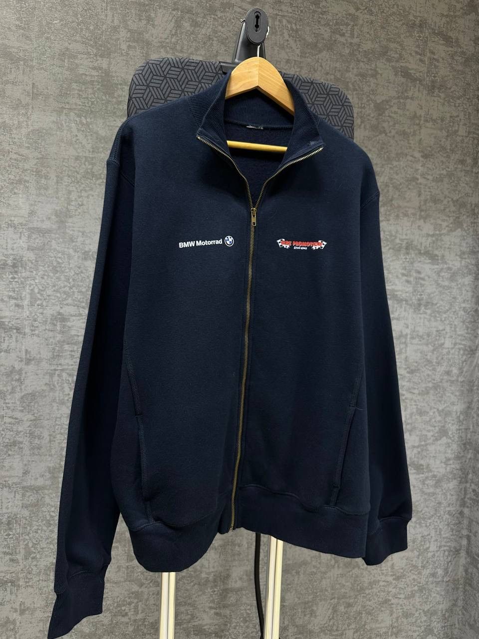 BMW × Vintage Vintage BMW Racing Big Logo Zip Hoodie Size US L / EU 52-54 / 3 - 8 Thumbnail