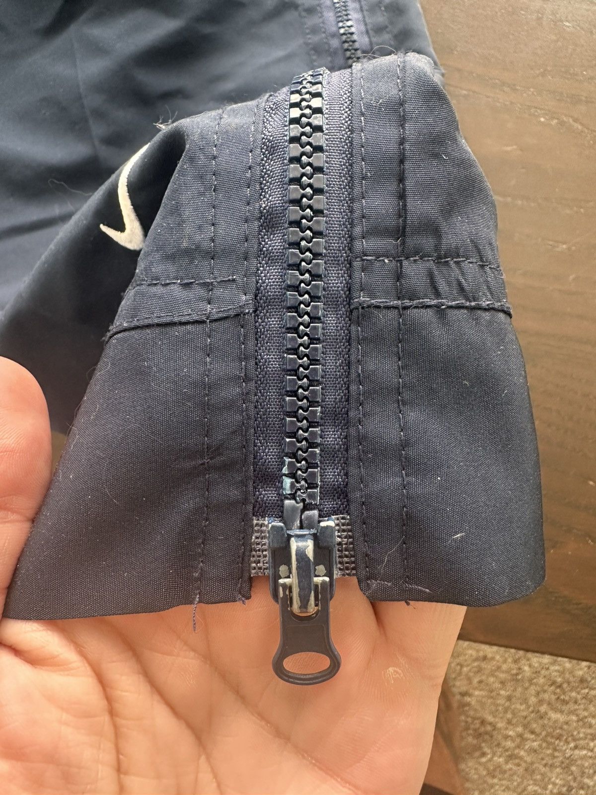 Nike Vintage 90’s Nike Full Zip Trackpants Navy Medium Size US 29 - 7 Thumbnail