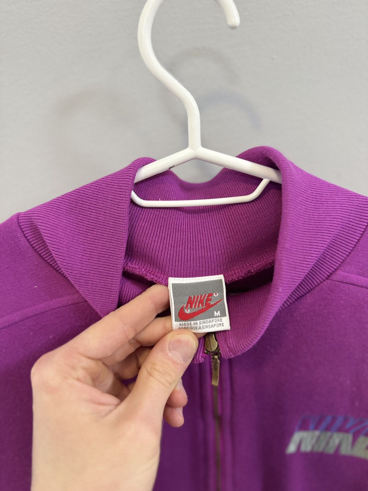 Nike × Vintage 90s Nike Swoosh Vintage Y2K 1/4 Zip Oversized Retro Sweater Size US M / EU 48-50 / 2 - 6 Thumbnail