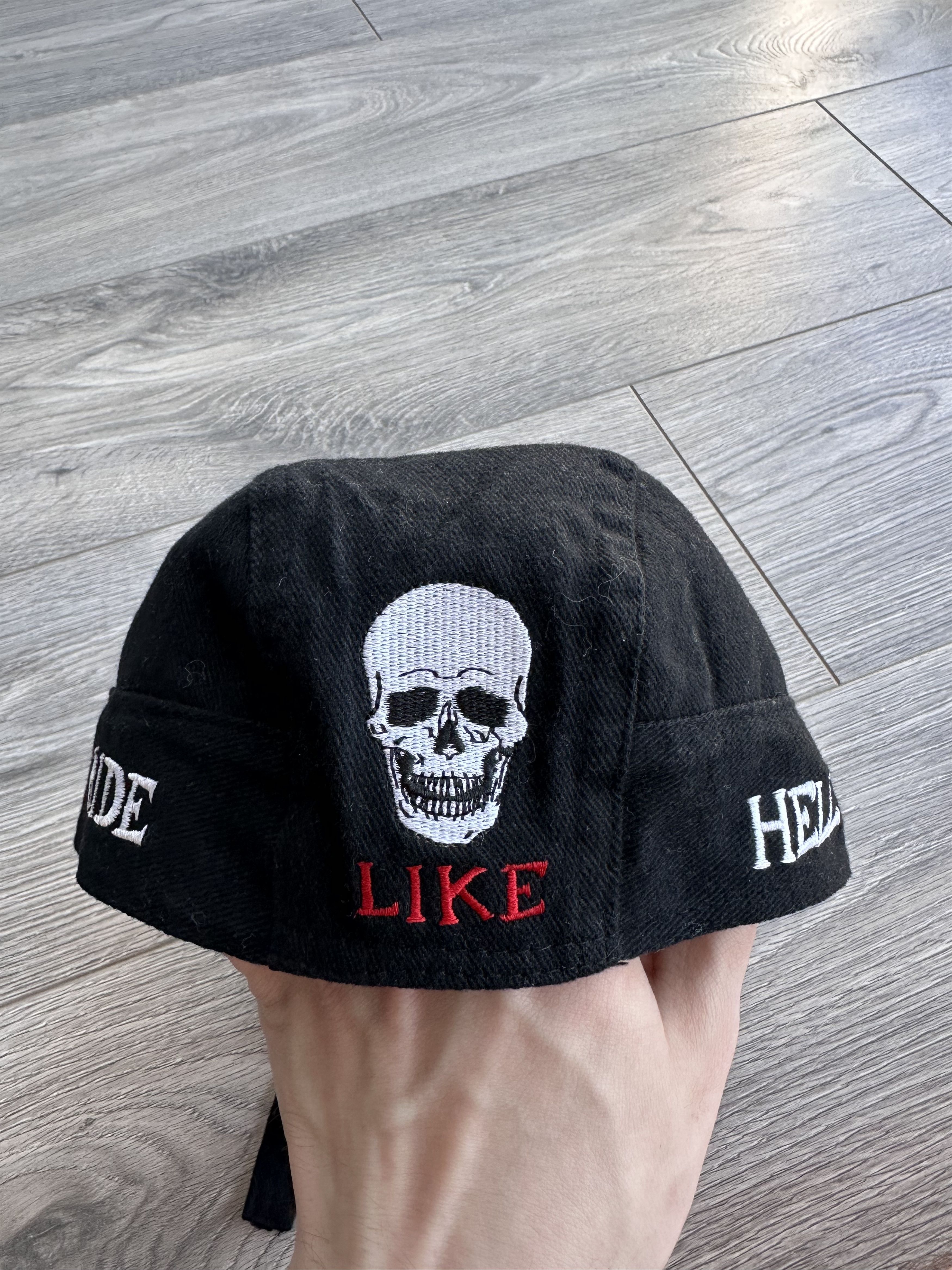 Vintage Durag skull vintage Size ONE SIZE - 2 Thumbnail