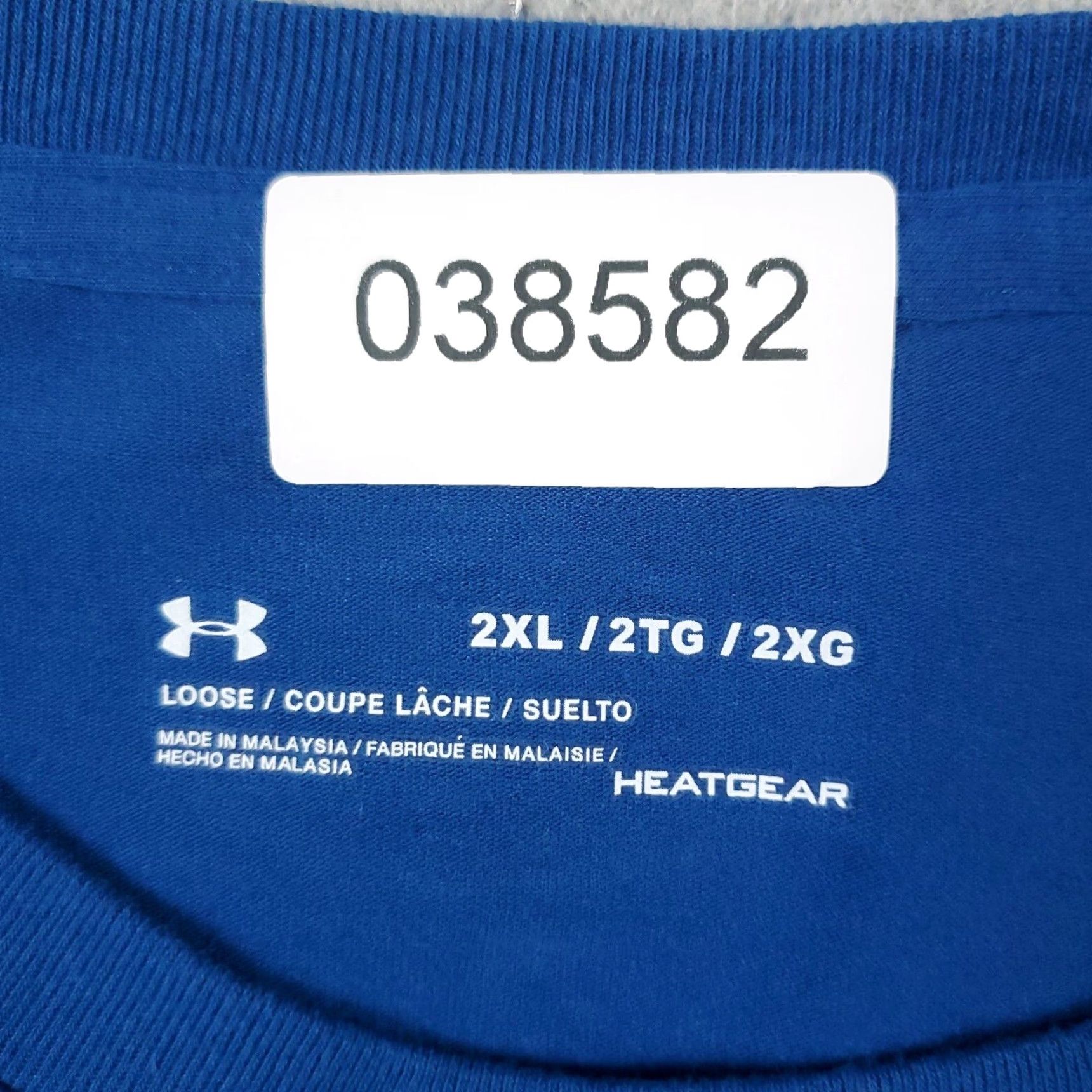 Under Armour Under Armour T-Shirt Mens 2XL Blue Casual Short Sleeve Crew Neck Logo Cotton Blend Regular Size US XXL / EU 58 / 5 - 7 Thumbnail