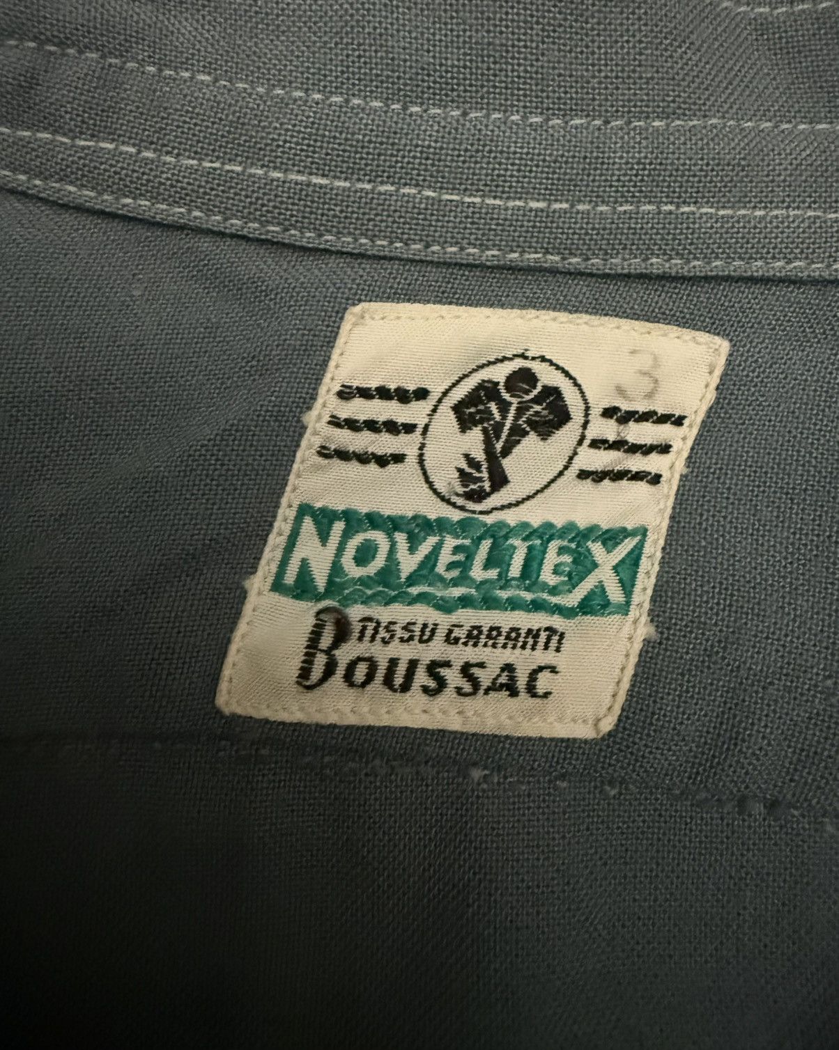 Vintage Vintage 50's/60's Noveltex Tissu Garanti Boussac Shirt Size US XL / EU 56 / 4 - 2 Thumbnail