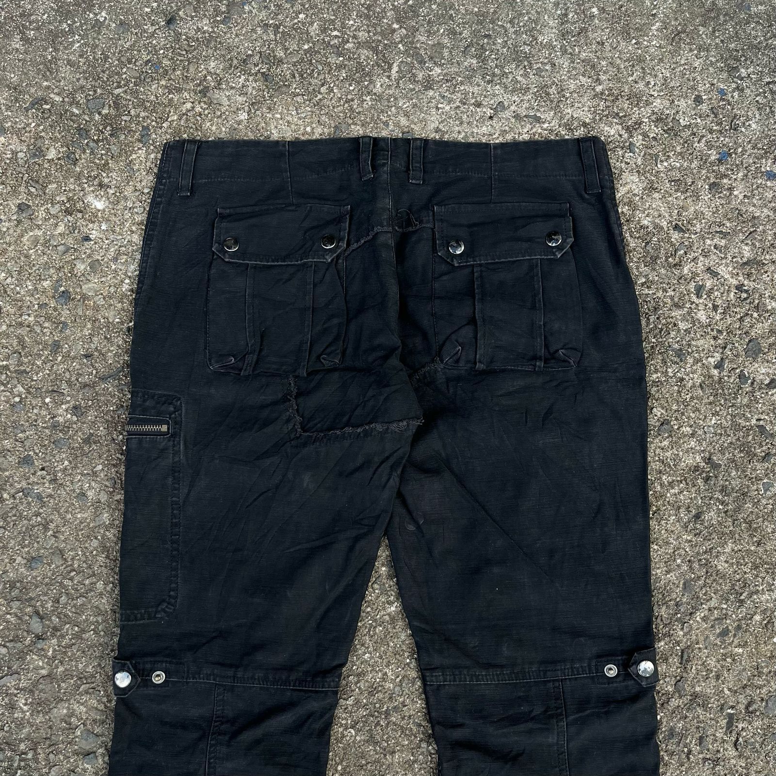 If Six Was Nine × In The Attic × Japanese Brand RARE In The Attic Multi Pocket Cargo Flared Pants Size US 32 / EU 48 - 8 Thumbnail
