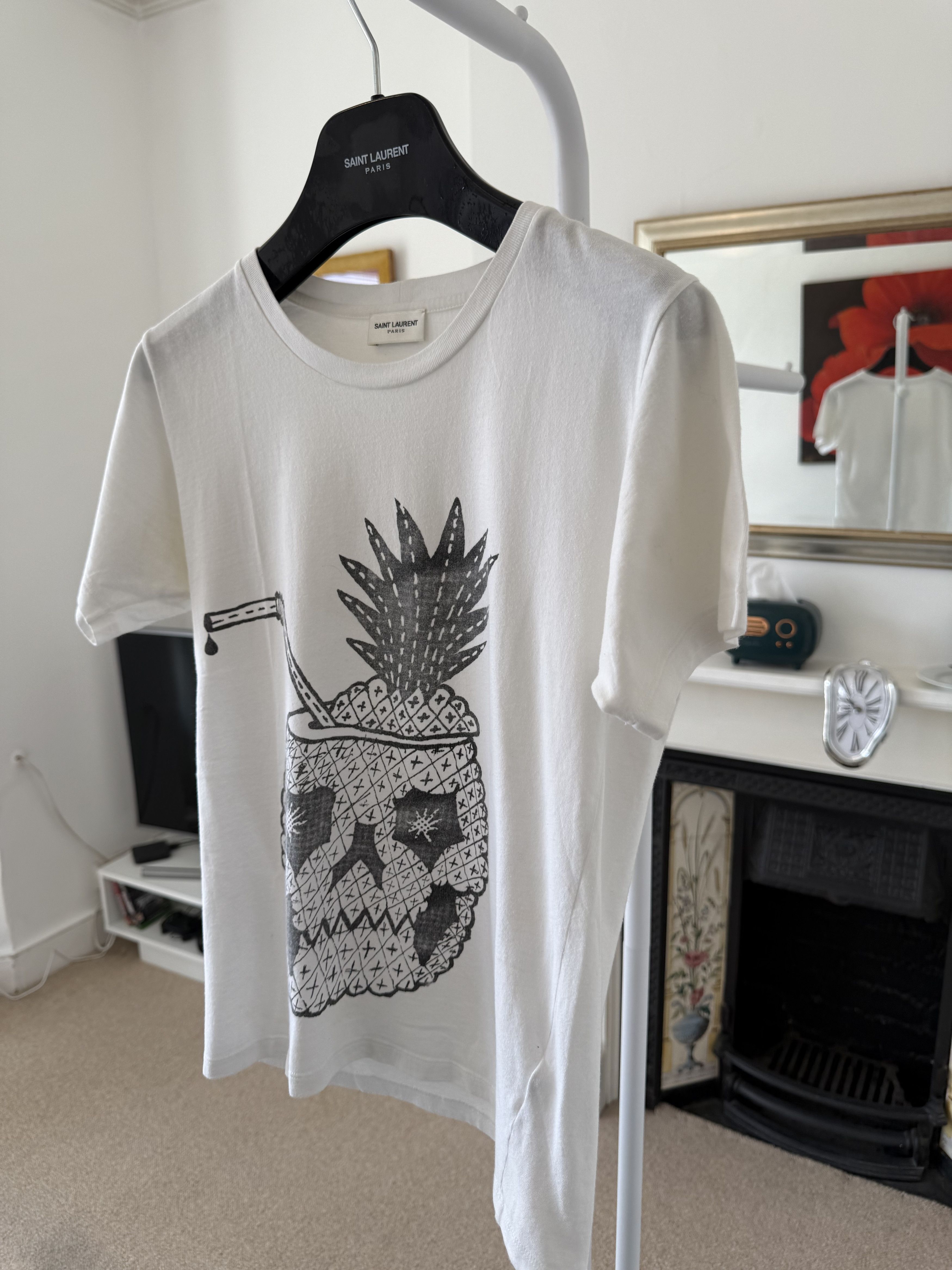 Saint Laurent Paris SS14 Saint Laurent Pineapple Tee Size US XS / EU 42 / 0 - 2 Thumbnail