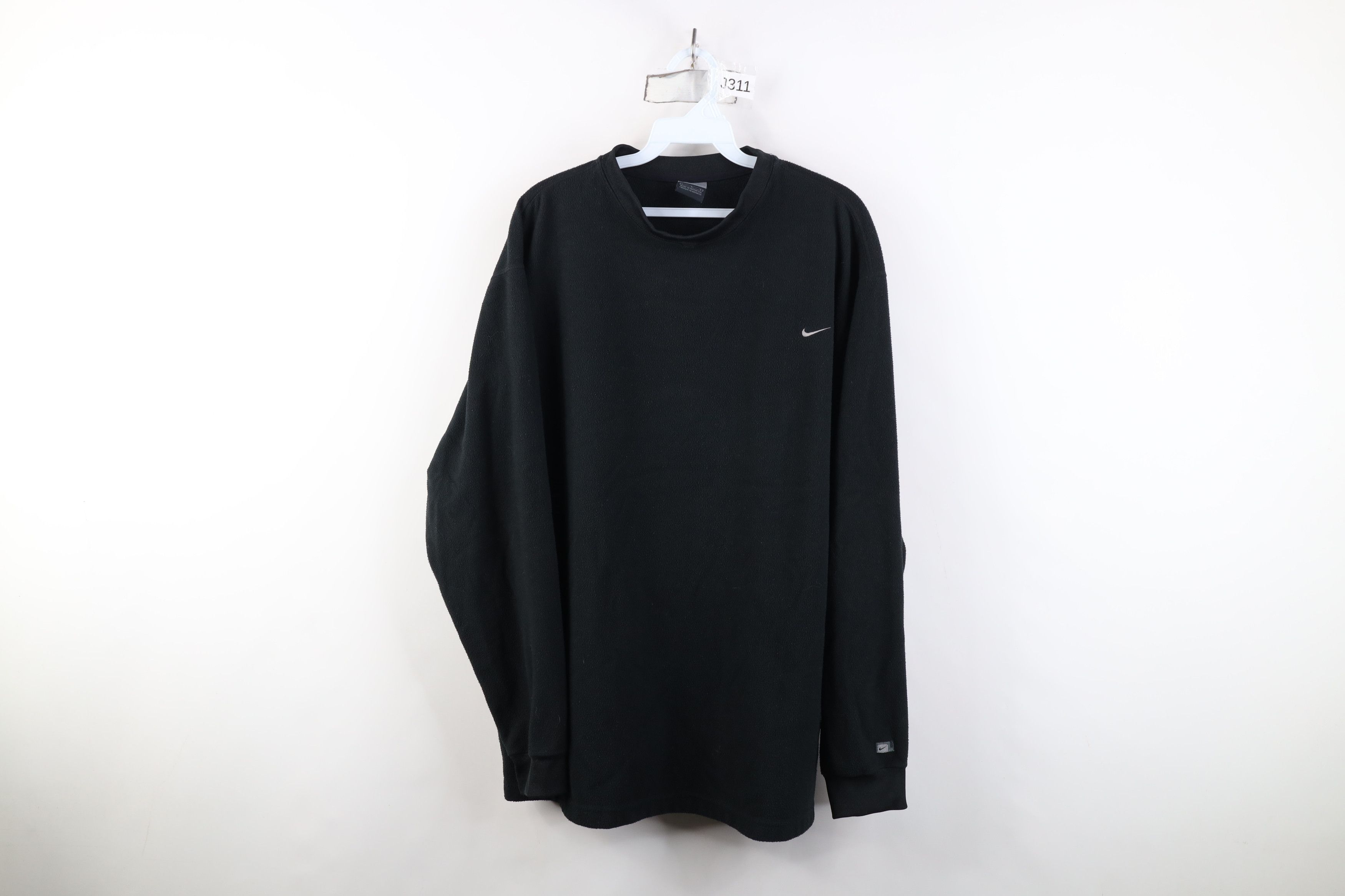 Nike Vintage Nike Travis Scott Mini Swoosh Fleece Sweater Black Size US L / EU 52-54 / 3 - 1 Thumbnail