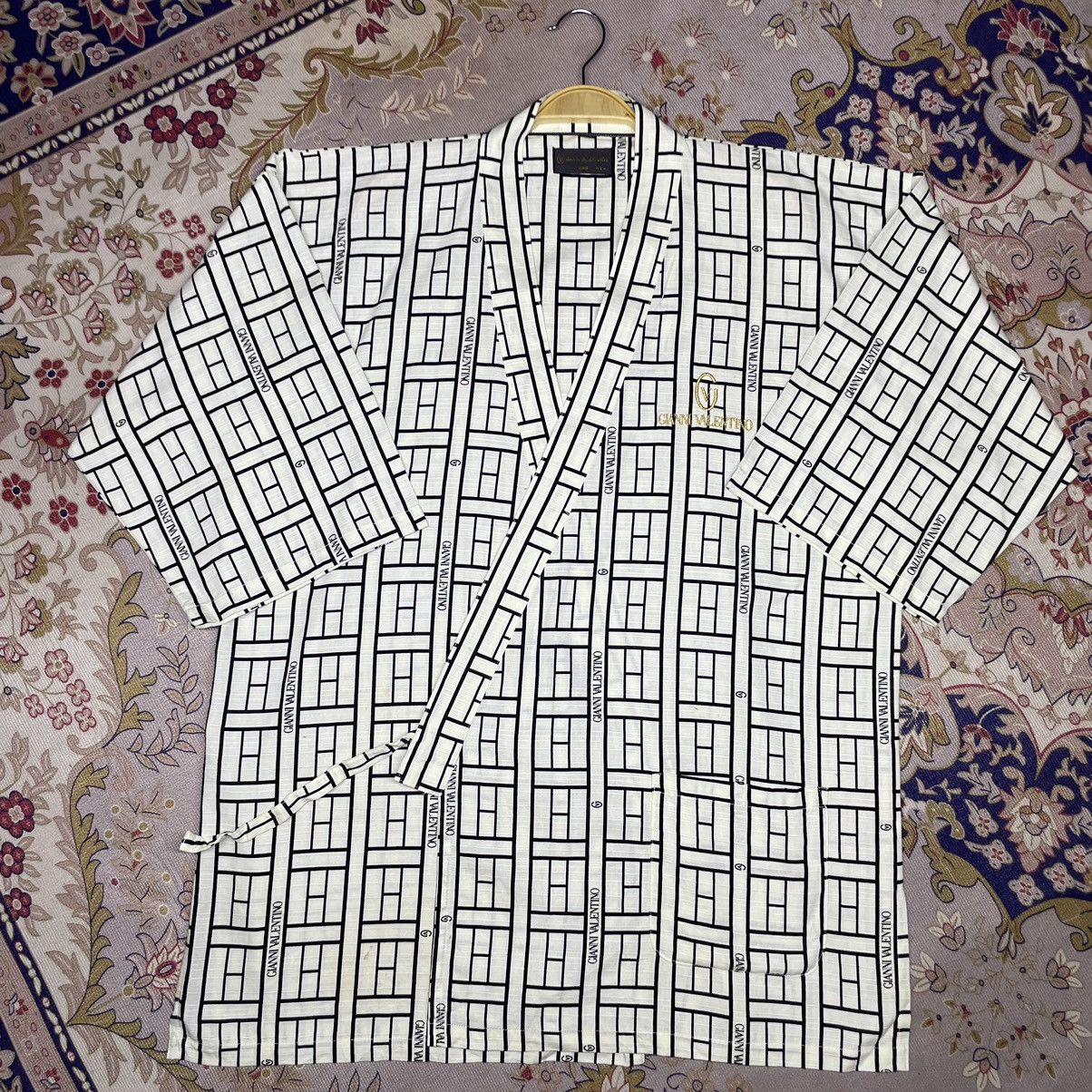 Valentino Rarely! Vintage Gianni Valentino Monogrem Kimono Size US L / EU 52-54 / 3 - 1 Thumbnail