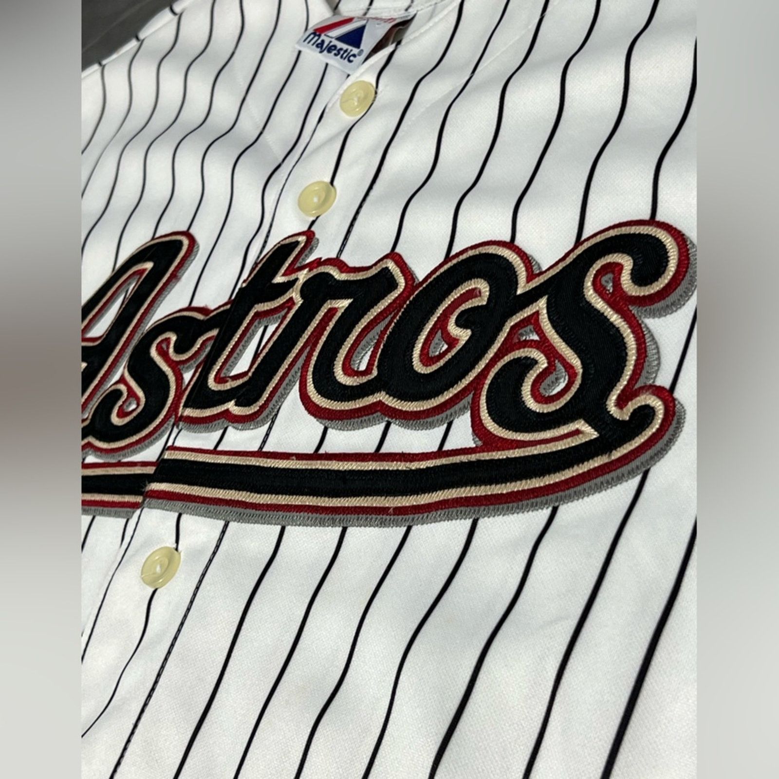 Majestic Houston Astros Jersey Y2K Majestic Pinstripe Vintage Men’s L Size US L / EU 52-54 / 3 - 3 Thumbnail