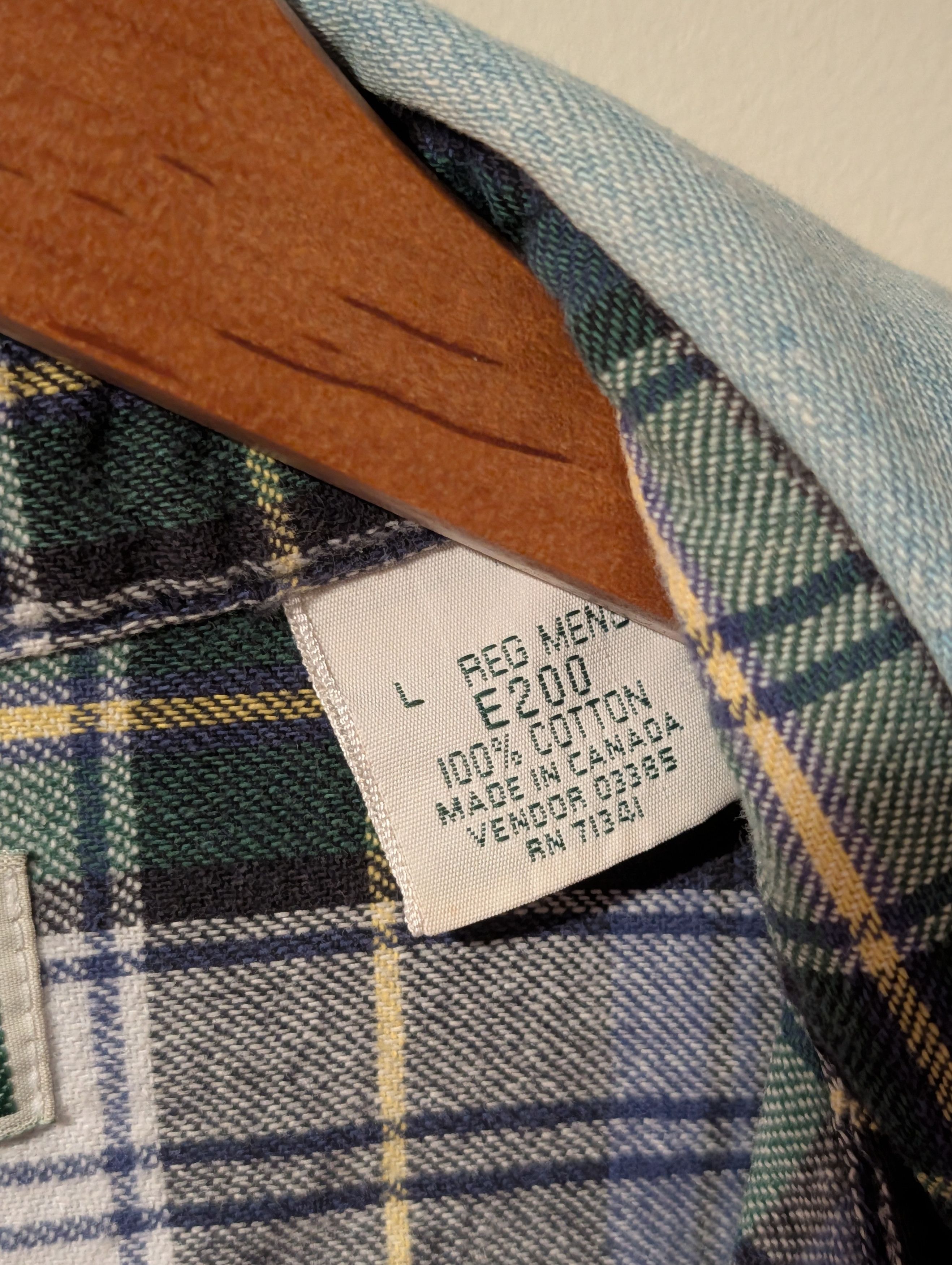 L.L. Bean Vintage L.L. Bean Flannel Lined Denim Shirt Jacket Plaid Size US L / EU 52-54 / 3 - 3 Thumbnail
