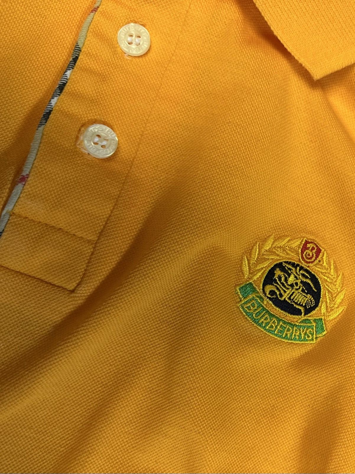 Burberry RARE 90s Burberrys London Orange 2 Nova Polo made in England Size US XL / EU 56 / 4 - 4 Thumbnail