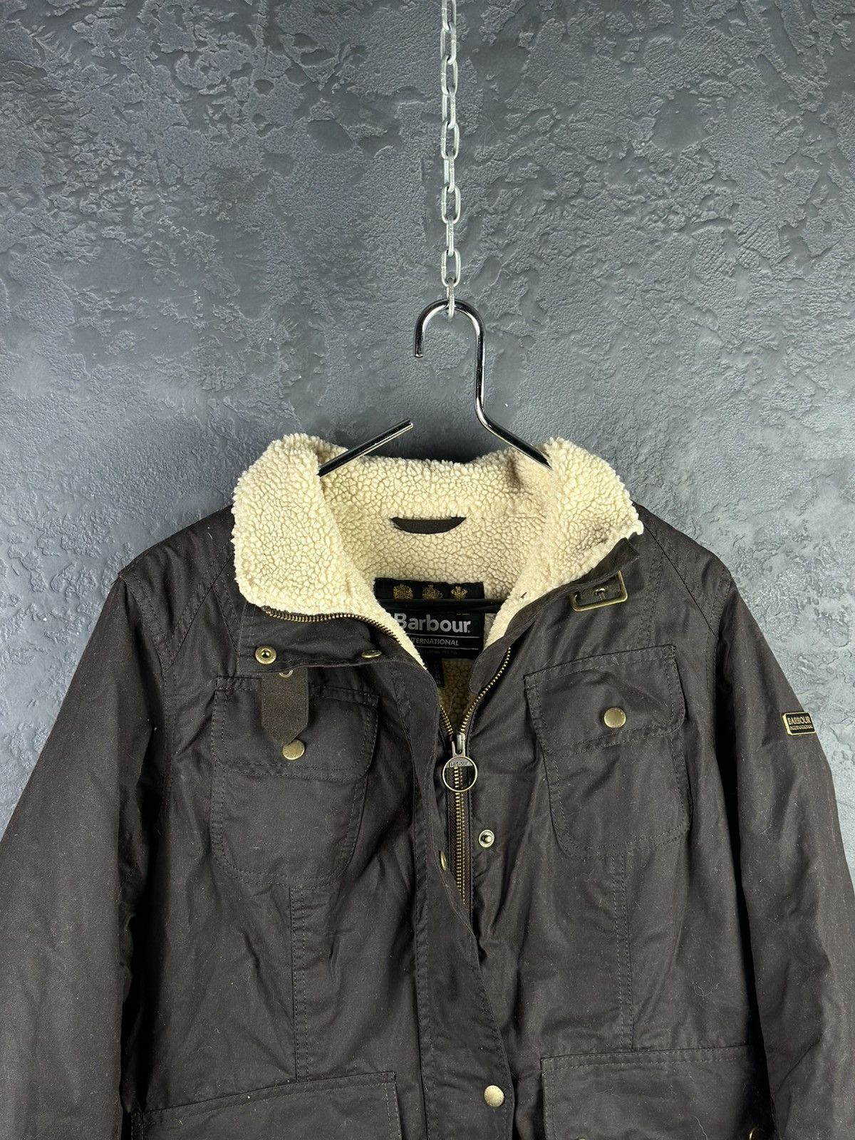 Barbour × Designer Barbour International Margate Wax Jacket Size XL / US 12-14 / IT 48-50 - 4 Thumbnail