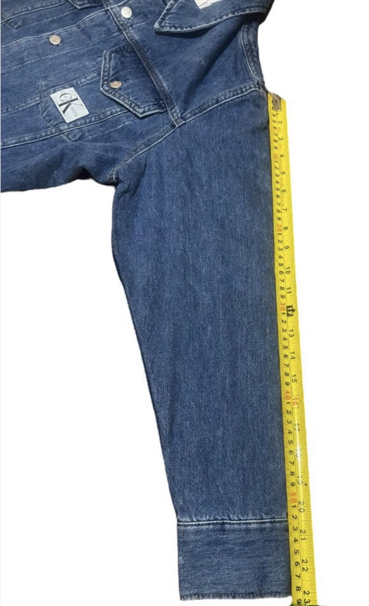 Calvin Klein Calvin Klein Jeans Trucker Blue Denim Midi Dress Size M / US 6-8 / IT 42-44 - 9 Thumbnail