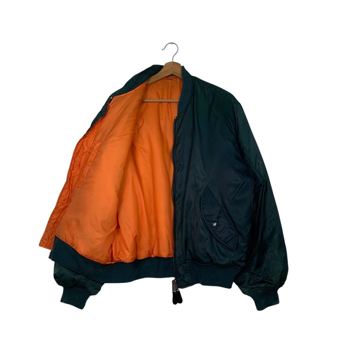 Vintage 90's PHANTOM MILITARY Ma1 Flight Bomber Jacket #2490-C112 Size US L / EU 52-54 / 3 - 11 Thumbnail